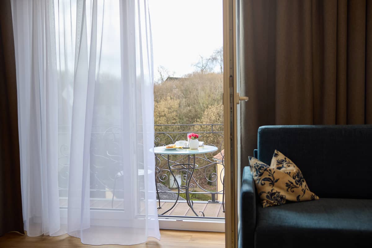 Superior-Zimmer mit Balkon im neuen Gästehaus Reblitz in Nedensdorf